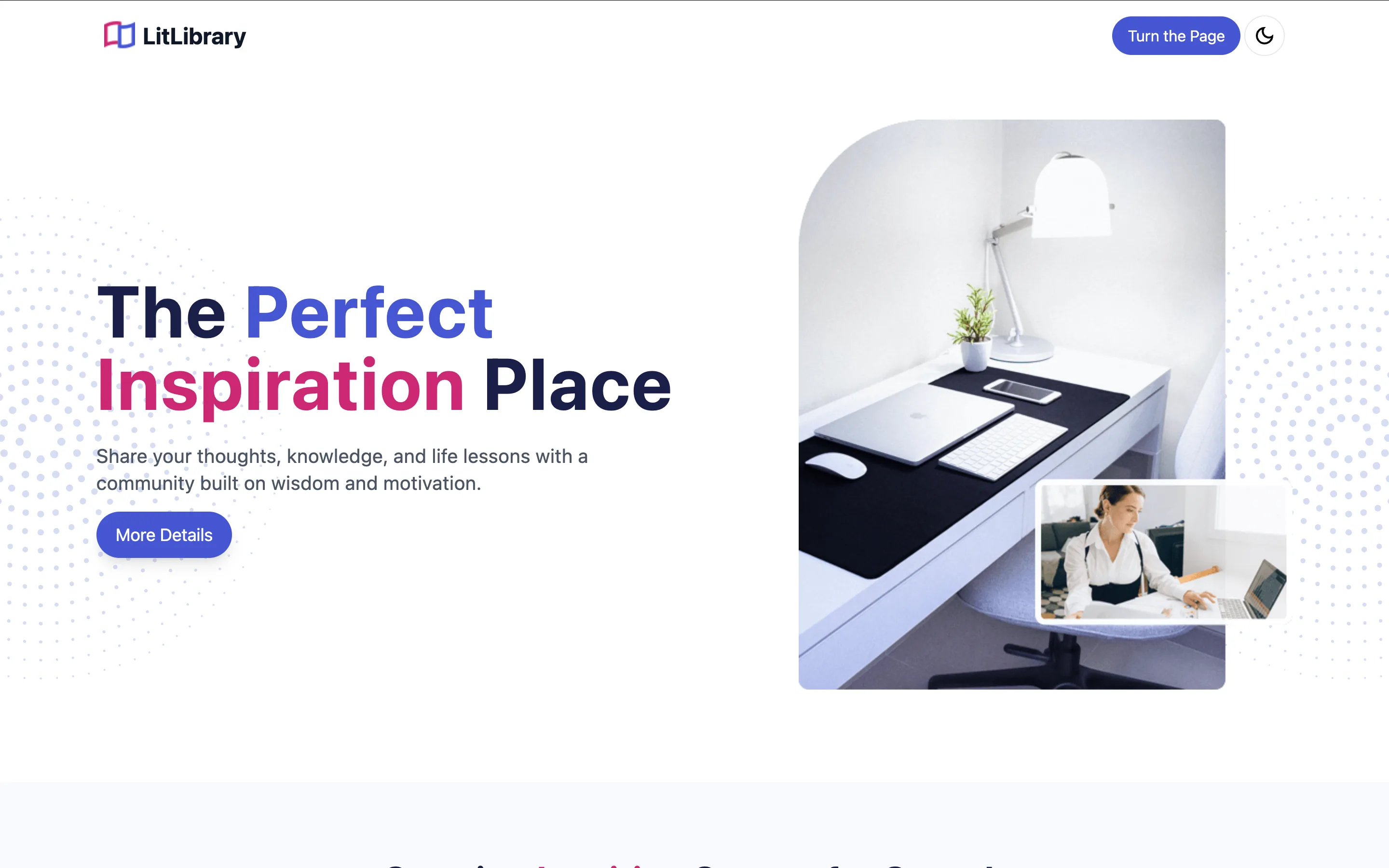 An image of the LitLibrary project.